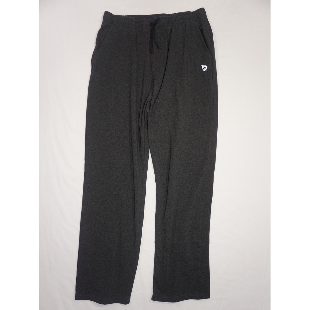 Baleaf Large Dark Gray Heather Cotton Blend Straight Leg Sweatpants